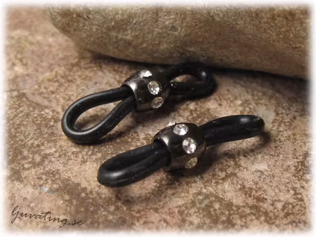 Exklusiva glasögonhållare med rhinestone 25x6