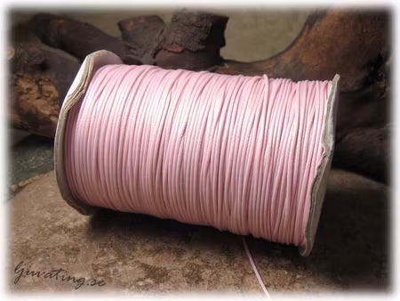 Vaxad tvinnad bomull rosa tjocklek ca 1 mm