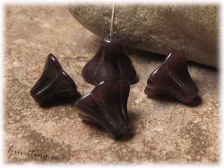 Änglakjol mörk plommonlila 10-pack ca 12x9 mm