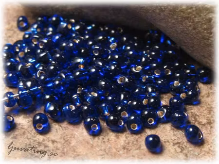 Miyuki droppar coboltblå silverlined ca 3,4 mm