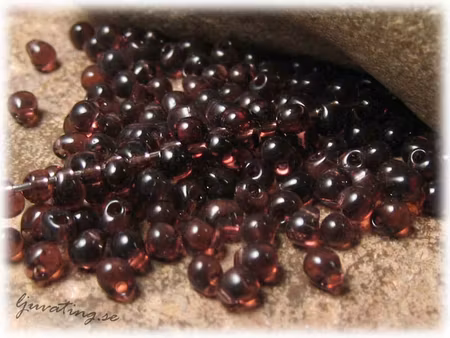 Miyuki droppar plommon lila ca 3,4 mm