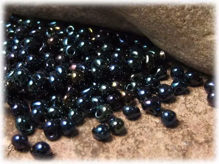 Miyuki droppar iris blå ca 3,4 mm