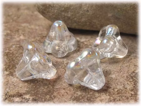 Blomklocka änglakjol clear crystal AB 4-pack