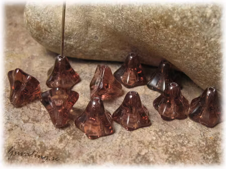 Pärlor liten änglakjol violet 10-pack ca 9x6 mm