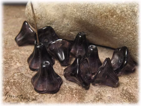 Änglakjol blomklocka purple 10-pack ca 12x10 mm