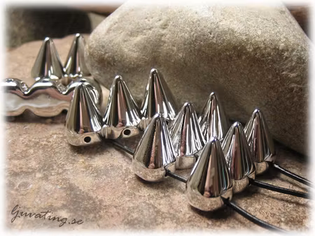 Spike tredubbel 3-hålsdelare silverfärgad ca 15x28