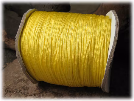 Vaxad tråd neongul tjocklek ca 1,5 mm