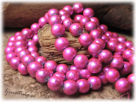 Chockrosa drizzle glaspärla 20-pack ca 8 mm