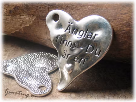 Hjärta med budskap Änglar finns - Du är en