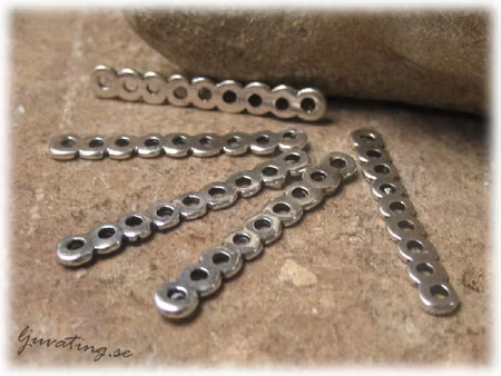 Avdelare i metall 9-håls 5-pack ca 29x4 mm