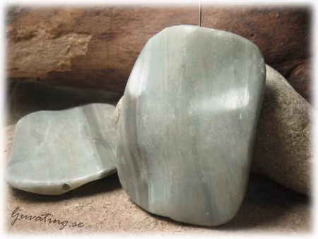 Greystone fläckig vågig stor rektangel ca 50x40 mm