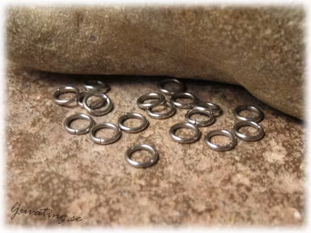 Bindringar i rostfritt stål 20-pack ca 5 mm