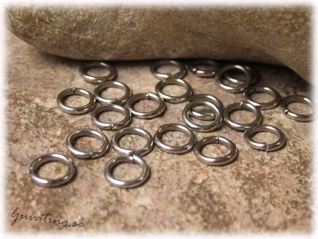 Bindringar i rostfritt stål 20-pack ca 6 mm