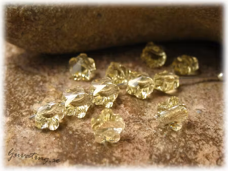 Liten blomma gul jonquil Swarovski ca 5 mm