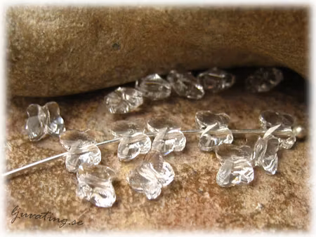 Liten fjäril clear crystal Swarovski ca 5 mm