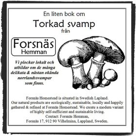 En liten bok om Torkad Svamp från Forsnäs Hemman