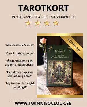 Tarotkort " Bland väsen, vingar & dolda krafter"