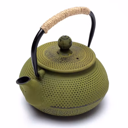 Tetsukyusu gjutjärnstekanna – Emaljerad, Grön (0,6 liter)