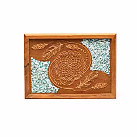 Mango­träask – Drömfångare med amazonit ädelstenar