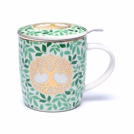 Tekopp med tesil "Tree of Life"