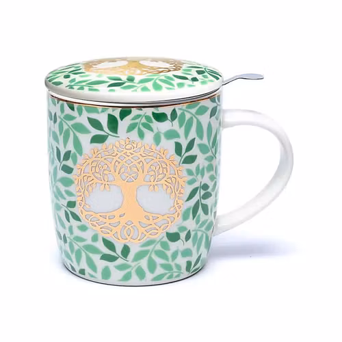 Tekopp med tesil "Tree of Life"