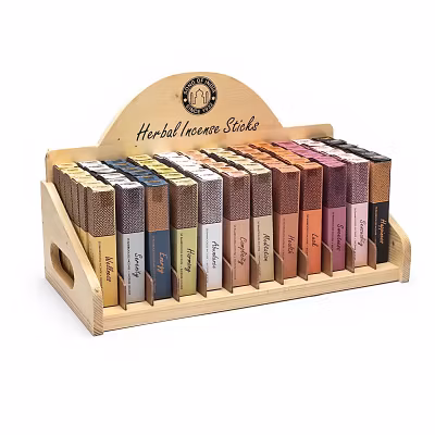 Örtbaserade Rökelsepinnar utan Bambukärna – med Hållare