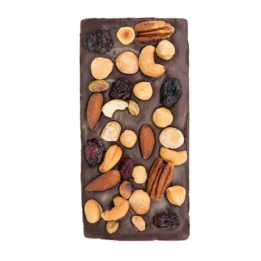 Handgjord Mörk Chokladkaka Nötmix & Tranbär