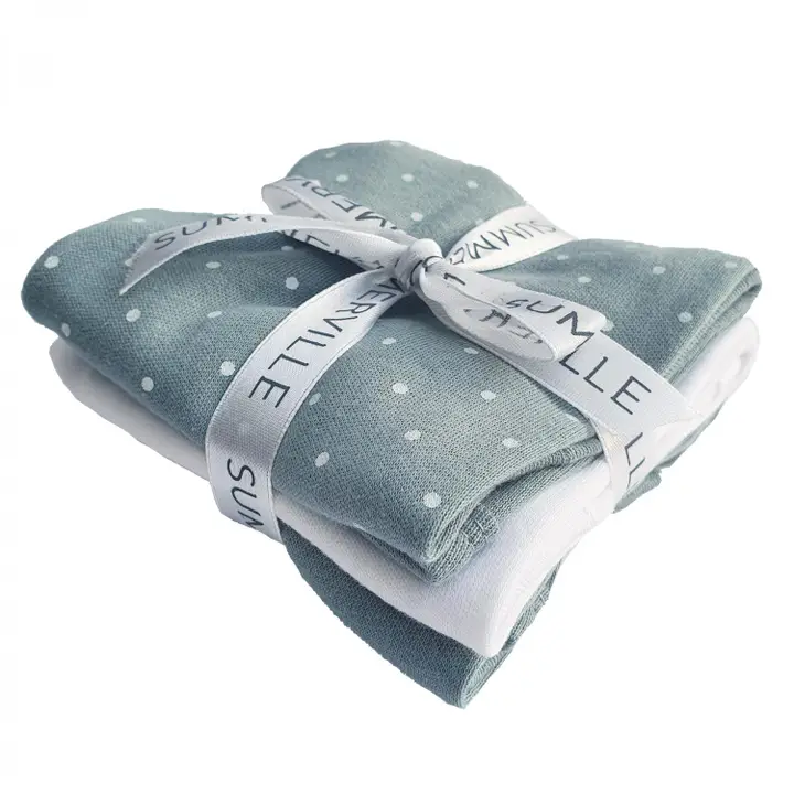 Ekologiska snuttefiltar 3-pack – Safirprickig