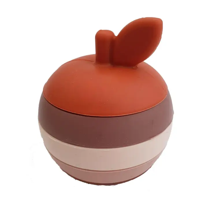 Stapelleksak i Silikon – Äpple