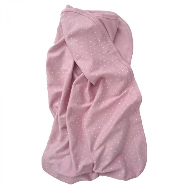 Ekologisk Babyfilt – Mjuk Rosa med Prickar