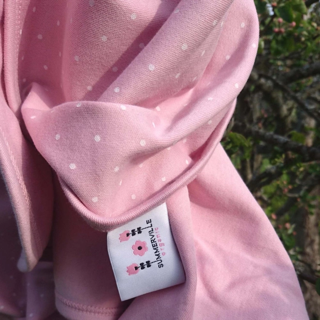 Ekologisk Babyfilt – Mjuk Rosa med Prickar