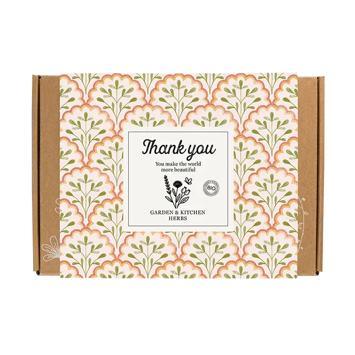 Presentask “Thank You” – Eko Örter för trädgård och kök