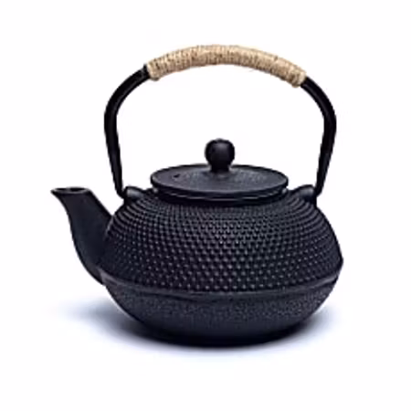 Tetsukyusu gjutjärnstekanna – Emaljerad, Svart (1,2 liter)