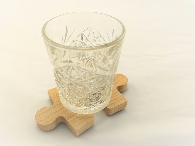 Glasunderlägg pusselbit 4-pack