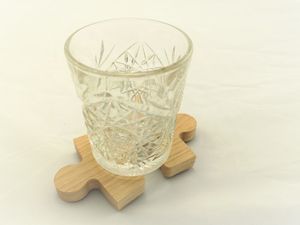 Glasunderlägg pusselbit 4-pack