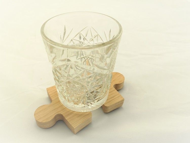 Glasunderlägg pusselbit 6-pack