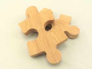 Glasunderlägg pusselbit 2-pack
