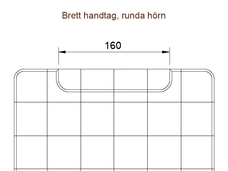 Skärbräda i ändträ - Rökt ek