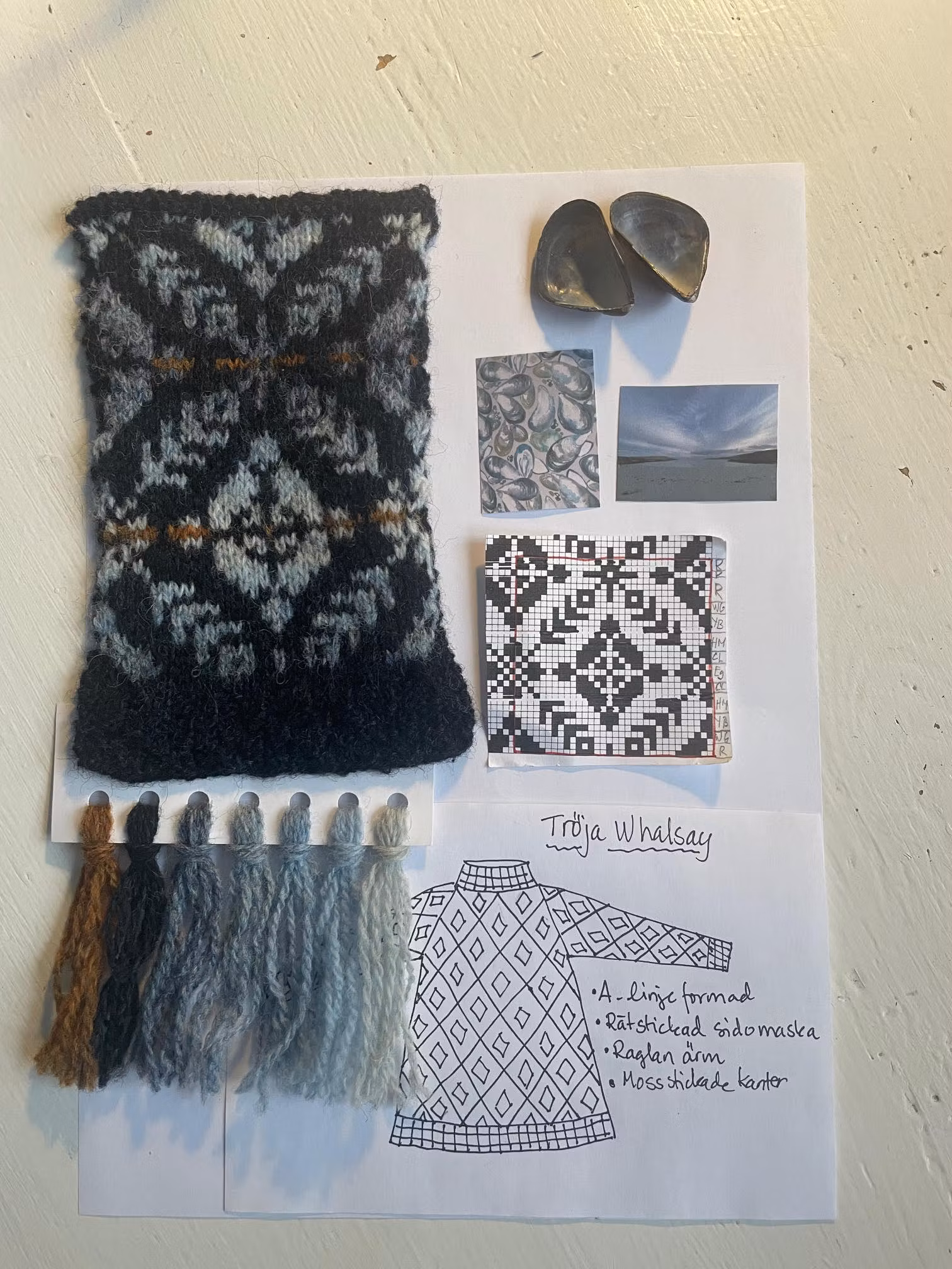 Planera och färgsätt din Fair Isle-stickning 24-25 oktober 2026. Anmälningsavgift 1.