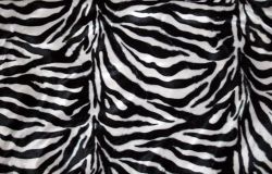 Zebra-mönstrat Gråvit/svart tyg Bältesmuddar