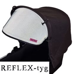 Solskydd barnvagn REFLEX grå vatten & vindavvisande