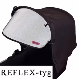 Solskydd barnvagn REFLEX grå vatten & vindavvisande