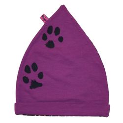 Mössa barn med hundtassar Lila EKO