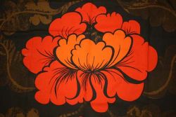 Tyg Stor 70-talsblomma