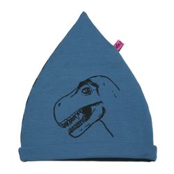 Mössa barn med Dinosaur blå EKO