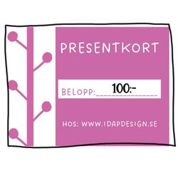 Presentkort 100 kr
