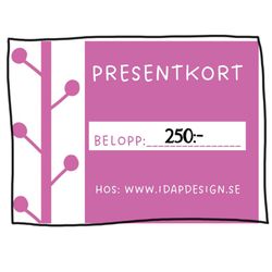 Presentkort 250 kr