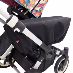 Regnskydd sidokorg Bugaboo Donkey Svart Canvas LÅNGT