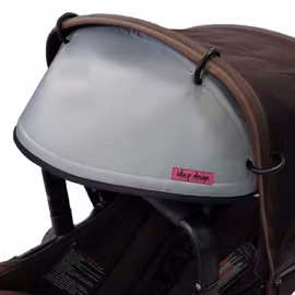 Solskydd barnvagn  Ljusgrå vatten och vindavvisande