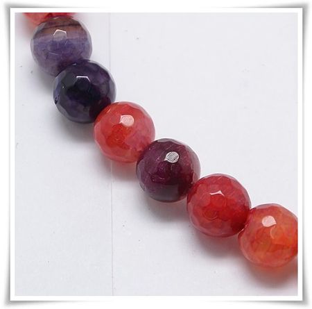 Agat facetterad 8 mm
